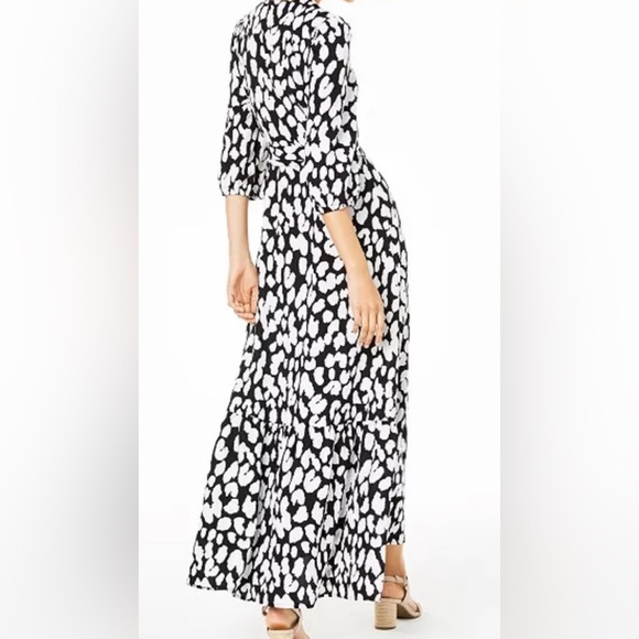 BAR lll dress Black&white maxi wrap dress! In a size small 3/4 sleeve - Picture 14 of 14